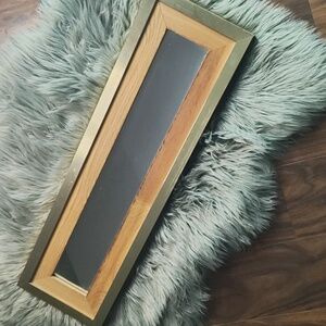 GOLD & Wood framed mirror